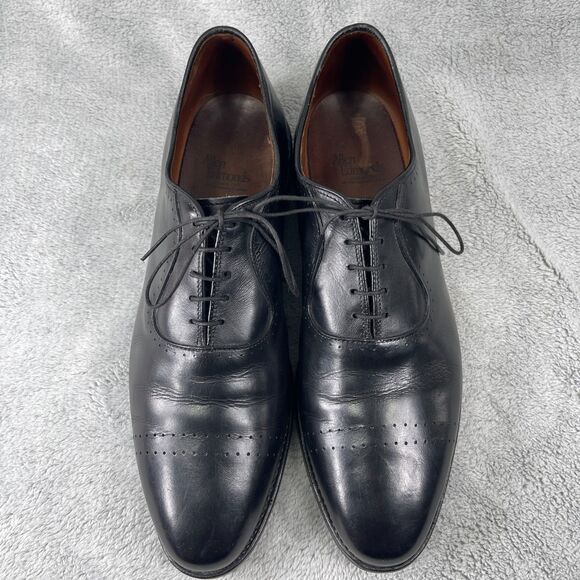 Allen Edmonds Vernon Mens Oxford 12 D Black Leather Lace Up Dress Shoes 8808 main image 4